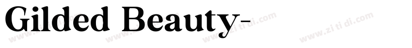 Gilded Beauty字体转换